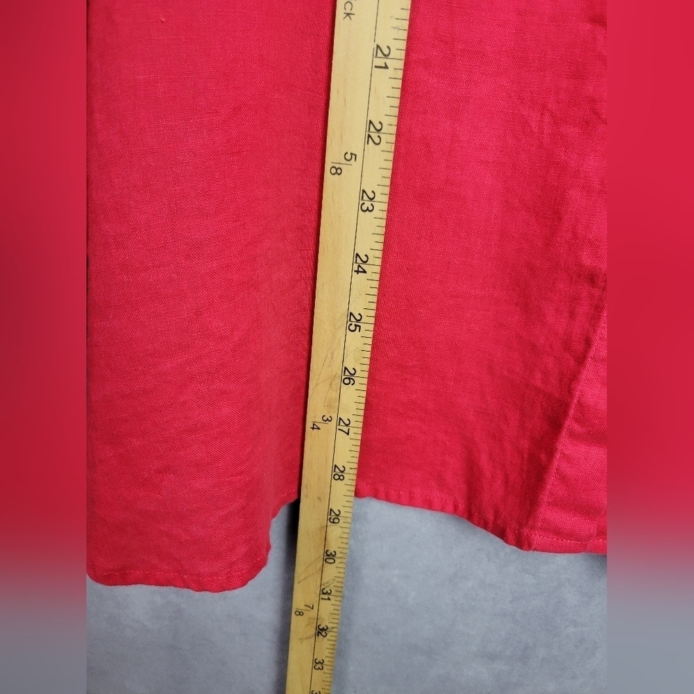 J Jill‎ Love Linen shirt long-sleeved casual business office career Women size L - Picture 8 of 10